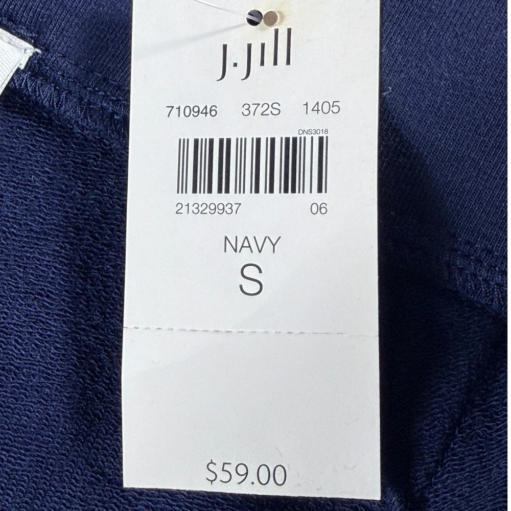 J. Jill Pure Jill Slim-Leg Cropped Pants Womens S Navy Blue Stretch NWT - Picture 9 of 10
